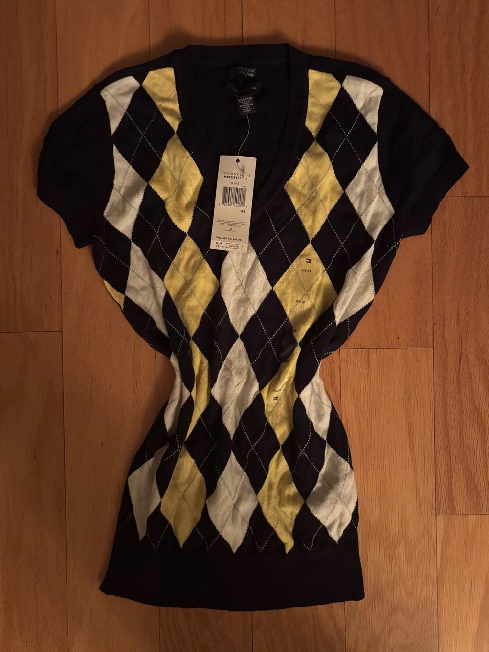 vintage tommy hilfiger argyle sweater